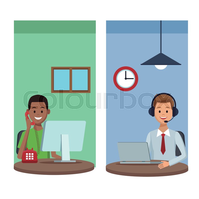 800x800 User Calling To Customer Service Stock Vector Colourbox
