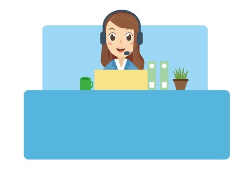 500x366 Cartoon Female Customer Service Vector Free Download