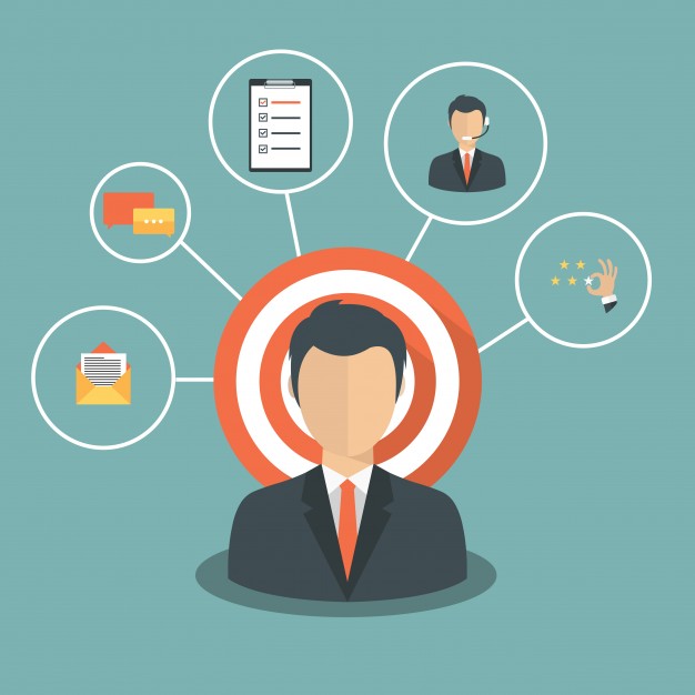 626x626 Presenting Customer Relationship Management Vector Premium Download