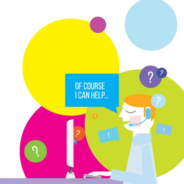 626x626 Call Center Customer Support Vector Free Download