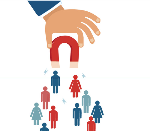 500x438 Cartoon Business Attracts New Customers Vector Free Download