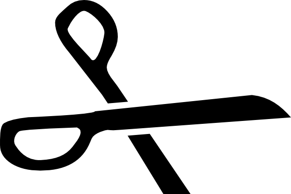 600x401 Clipart Scissors Cut Here