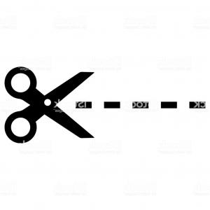 300x300 Scissor Cut Line Cut Here Symbol Isolated Vector Gm Createmepink