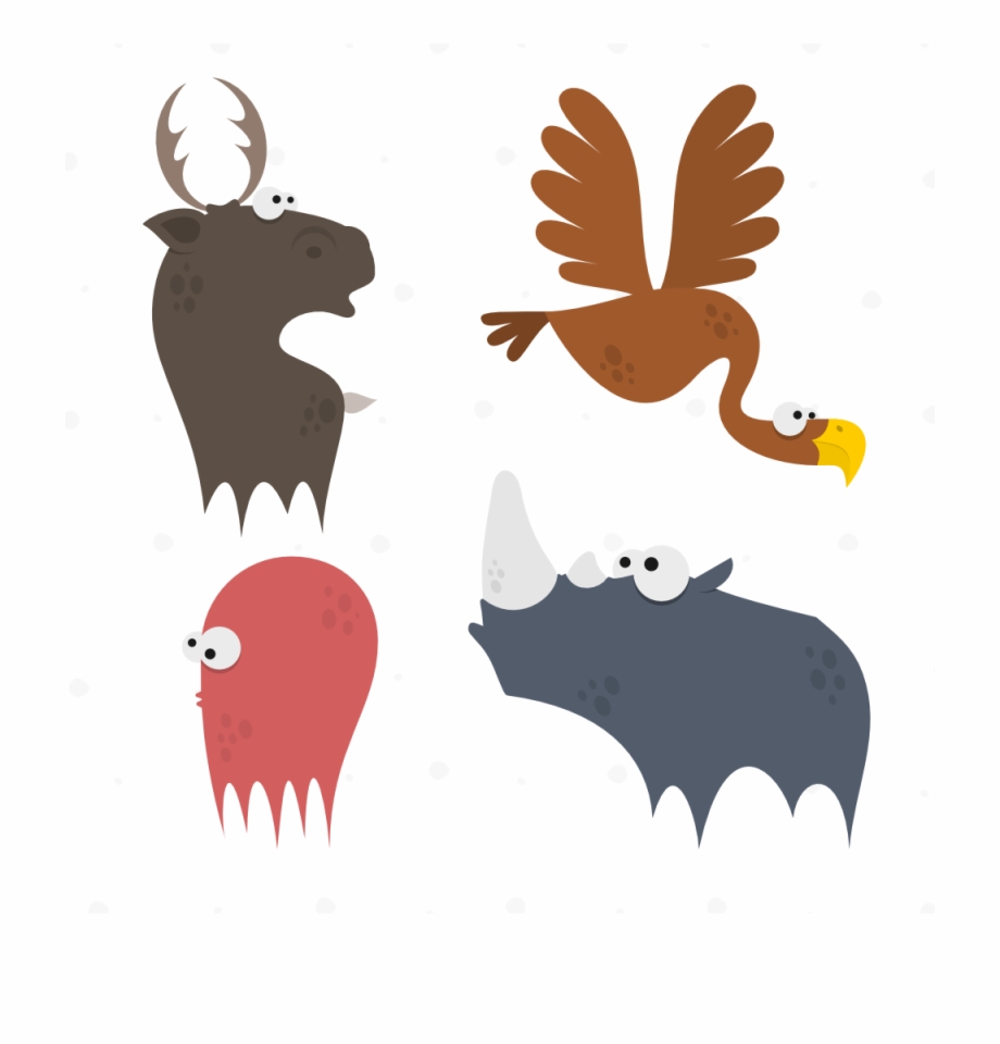 920x960 Cute Animals Vector Set {