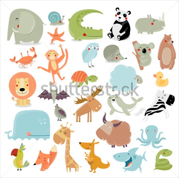 600x599 Animal Vector Templates