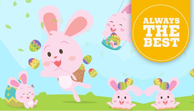 677x386 I Will Design Flat Cute Animals Vector Illustrations