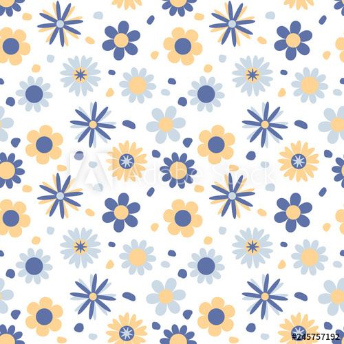 Cute Background With Flowers Floral Seamless Pattern In Pastel 500x500 Cute Background With Flowers Floral Seamless Pattern In Pastel