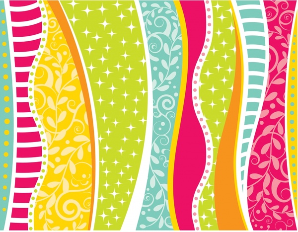 Decorative Pattern Bright Colorful Abstract Decor Curved Lines 600x467 Decorative Pattern Bright Colorful Abstract Decor Curved Lines