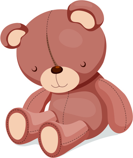 427x508 Super Cute Teddy Bear Design Vector Graphics Free Vector
