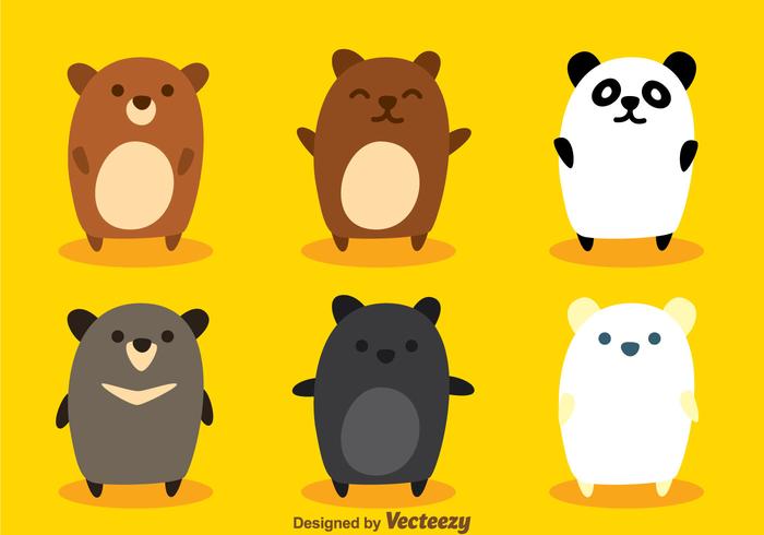700x490 Cute Bear Vectors