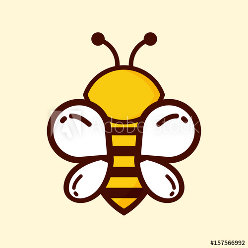 500x500 Cute Bee Vector