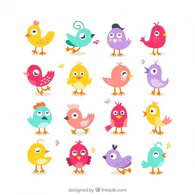 626x626 Collection Of Cute Birds Free Vectors Ui Download