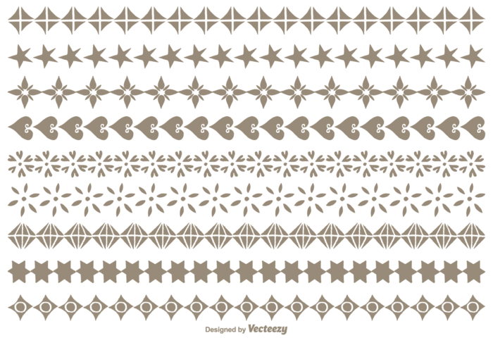 700x490 Cute Hand Drawn Vector Border Set