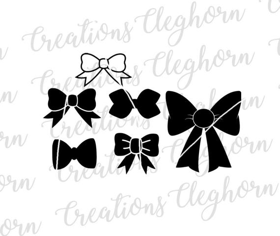 Bows Bundle Bows Vector Circut Silhouette Etsy 570x480 Bows Bundle Bows Vector Circut Silhouette Etsy