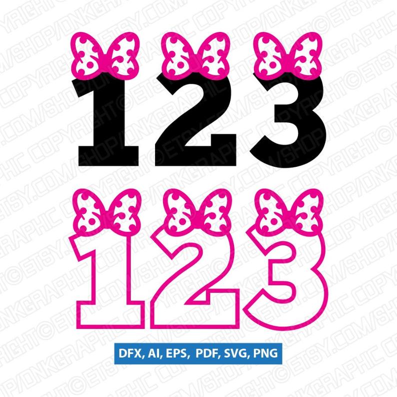 Cute Bow Numbers Vector Silhouette Cameo Cricut Cutting Etsy 794x795 Cute Bow Numbers Vector Silhouette Cameo Cricut Cutting Etsy