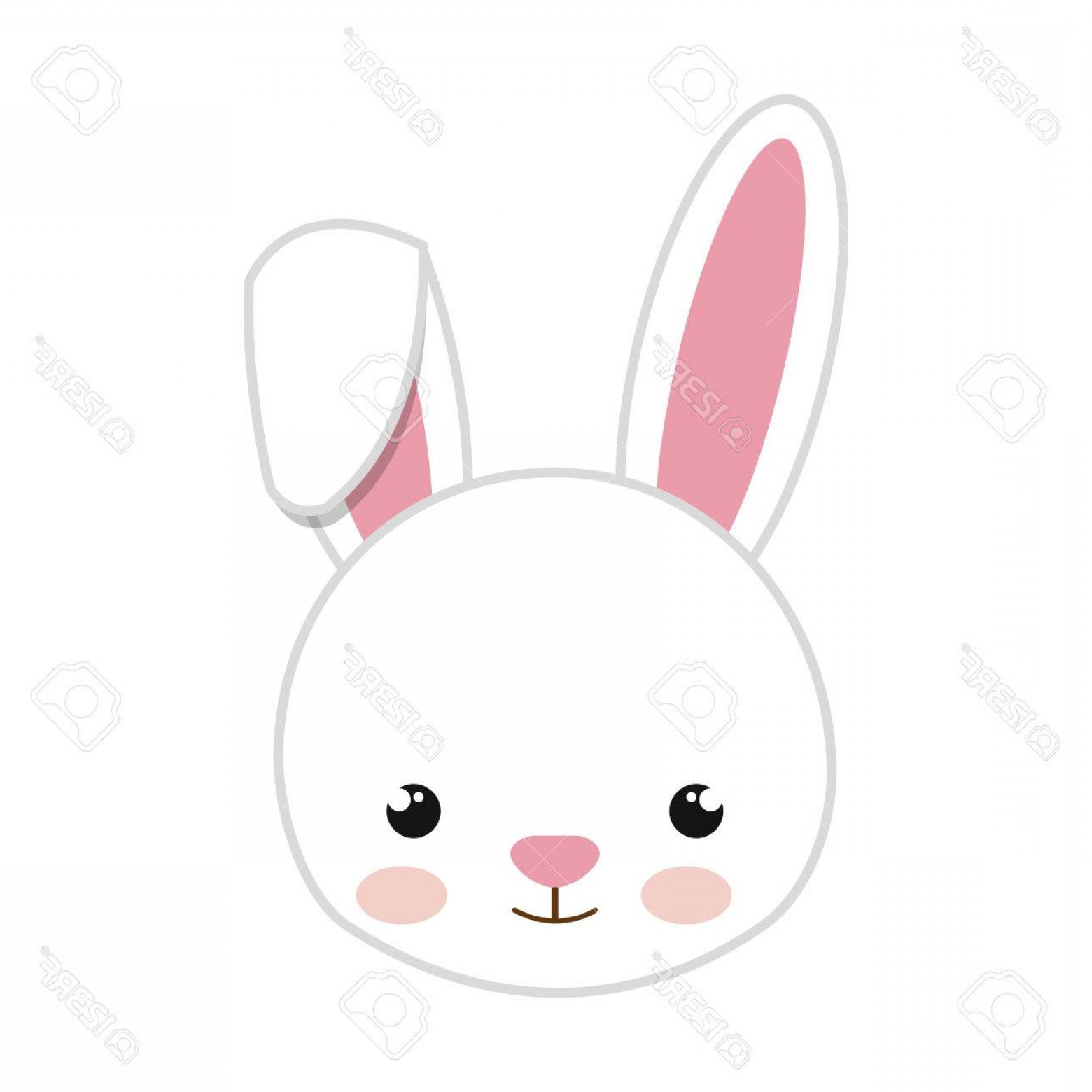 1560x1560 Photostock Vector Rabbit Animal Character Cute Bunny Cartoon