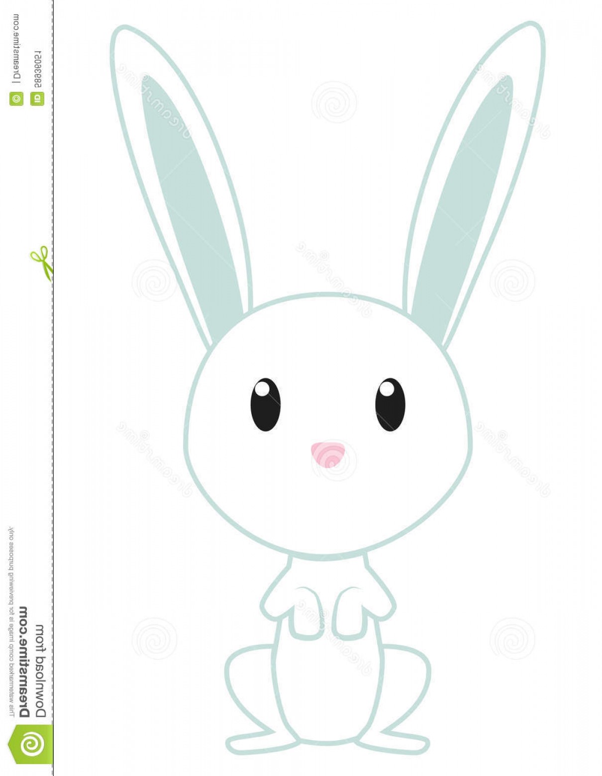 1210x1560 Stock Illustration Cute Bunny Vector White As Character Image
