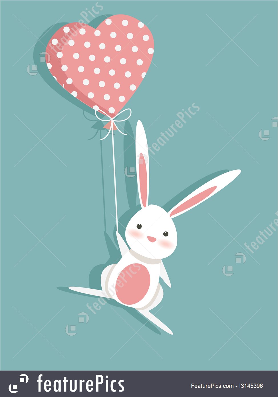 974x1392 Valentine Card With A Cute Bunny Illustration