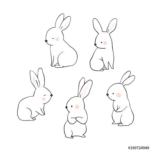 Cute Bunny Vector at Vectorified.com | Collection of Cute Bunny Vector ...