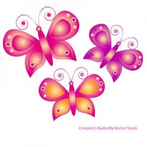 Cute Butterfly Vector