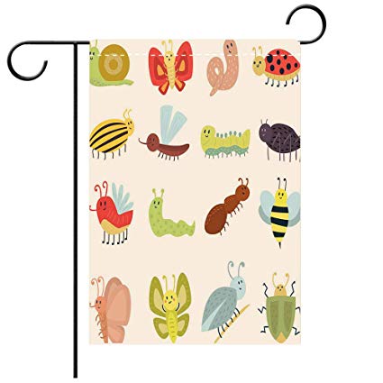 425x425 Beicici Double Sided Premium Garden Flag Cute