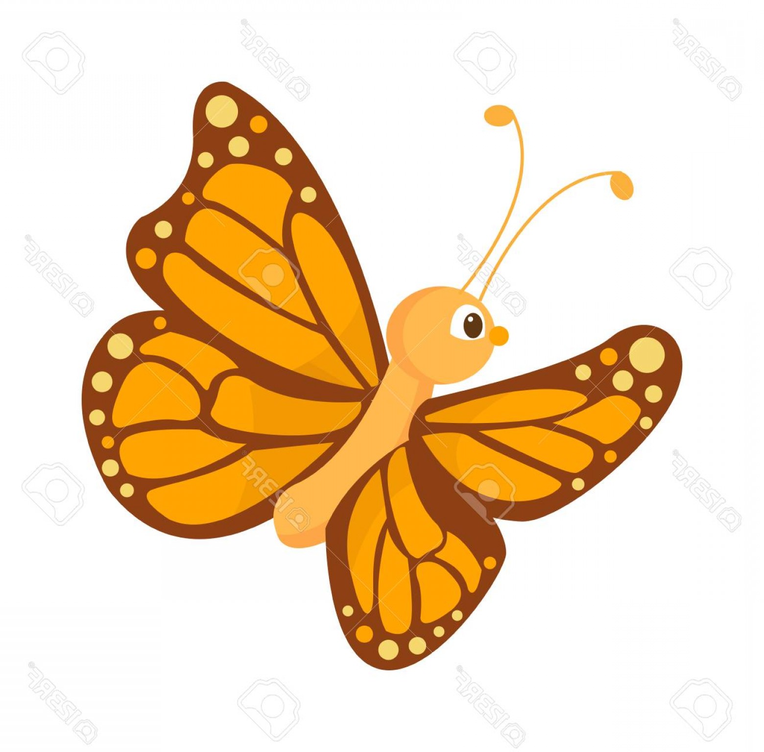 1560x1536 Photostock Vector Cute Flat Butterfly Vector Flat Butterfly