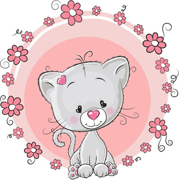 366x368 Cute Cat Vector Free Vector Download