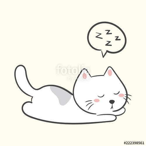 500x500 Cute Cat Vector Stock Image And Royalty Free Vector