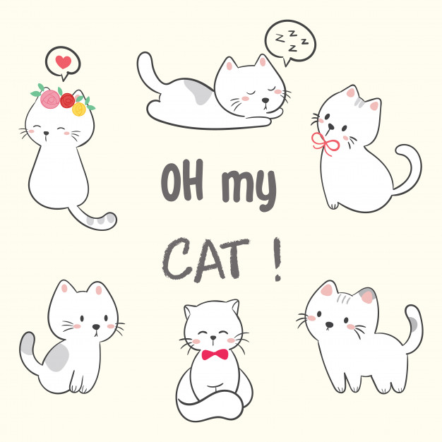 Cute Cat Vector at Vectorified.com | Collection of Cute Cat Vector free ...