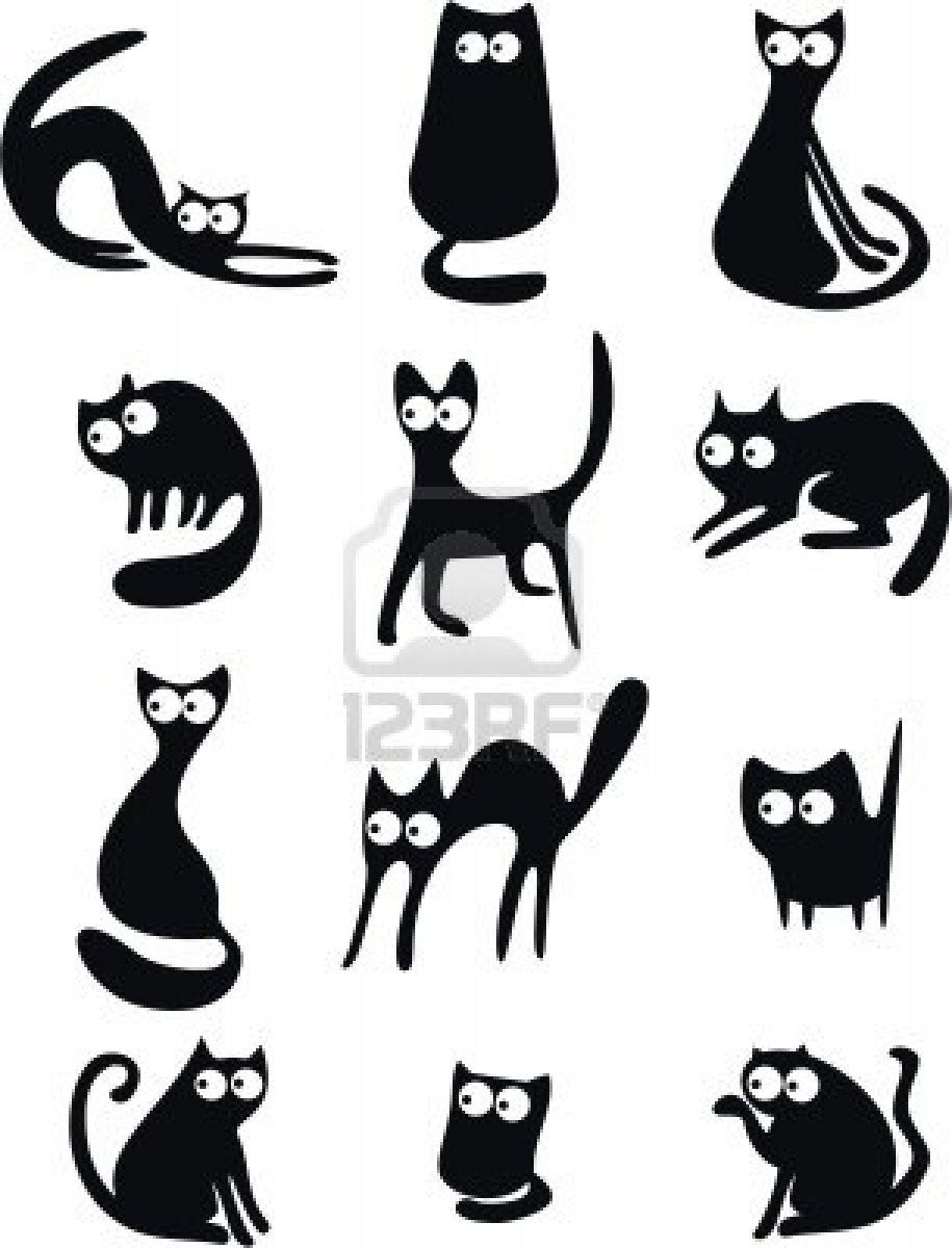 915x1200 Stock Vector Cats Black Cat Silhouette, Cat Vector, Cat Silhouette