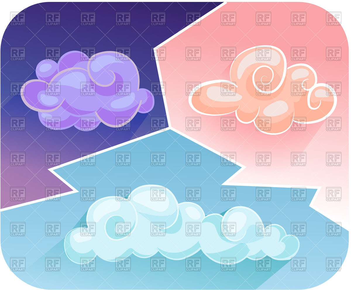 1200x992 Cartoon Cute Clouds Vector Image Of Icons And Emblems Rodnikovay