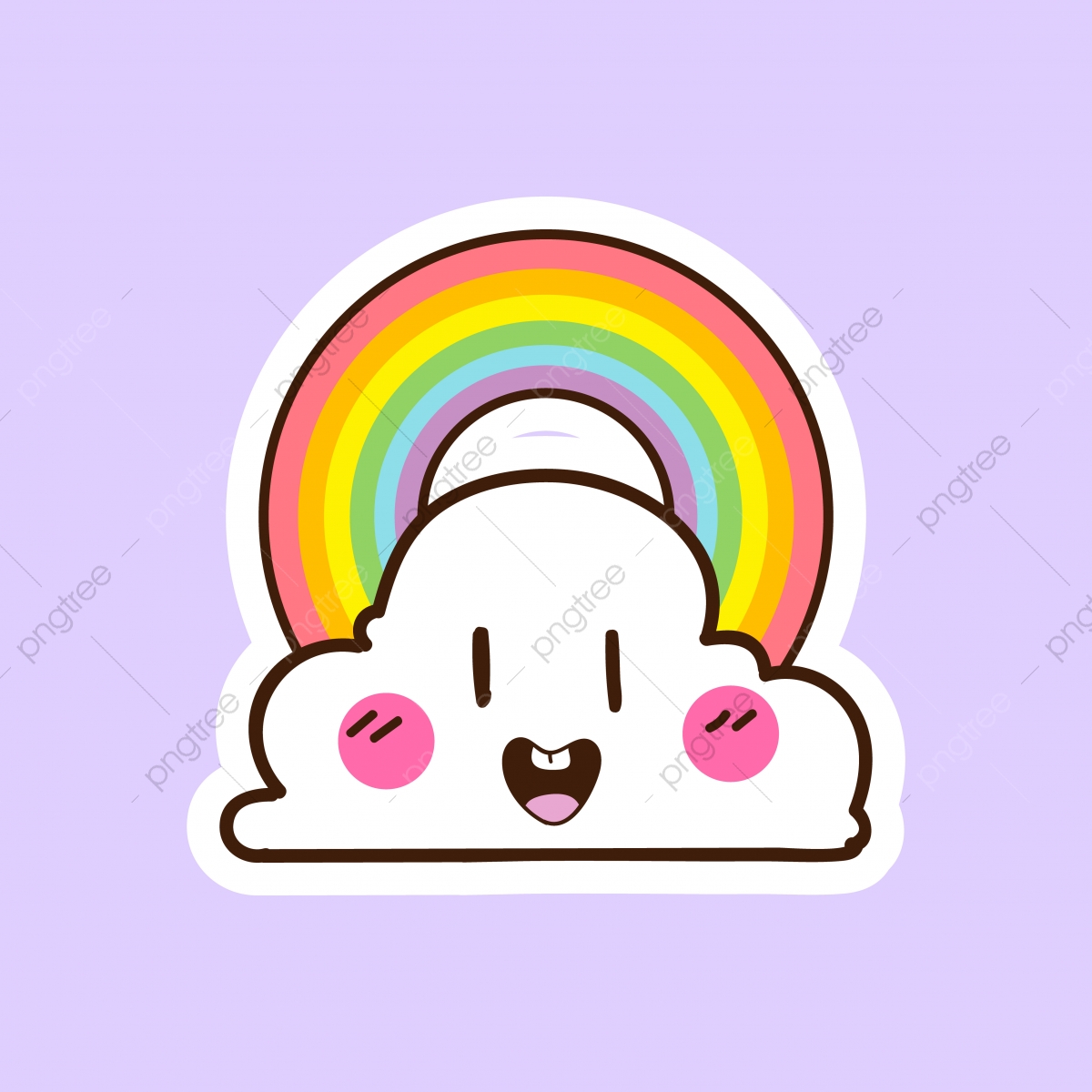 1200x1200 Cute Cloud Vector Sticker, Art, Baby, Background Png And Vector