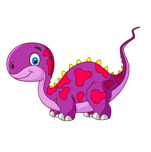 586x587 Cute Cartoon Dinosaur Vector Material Free Download