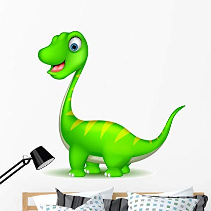425x425 Wallmonkeys Cute Cartoon Dinosaur Vector Wall Decal