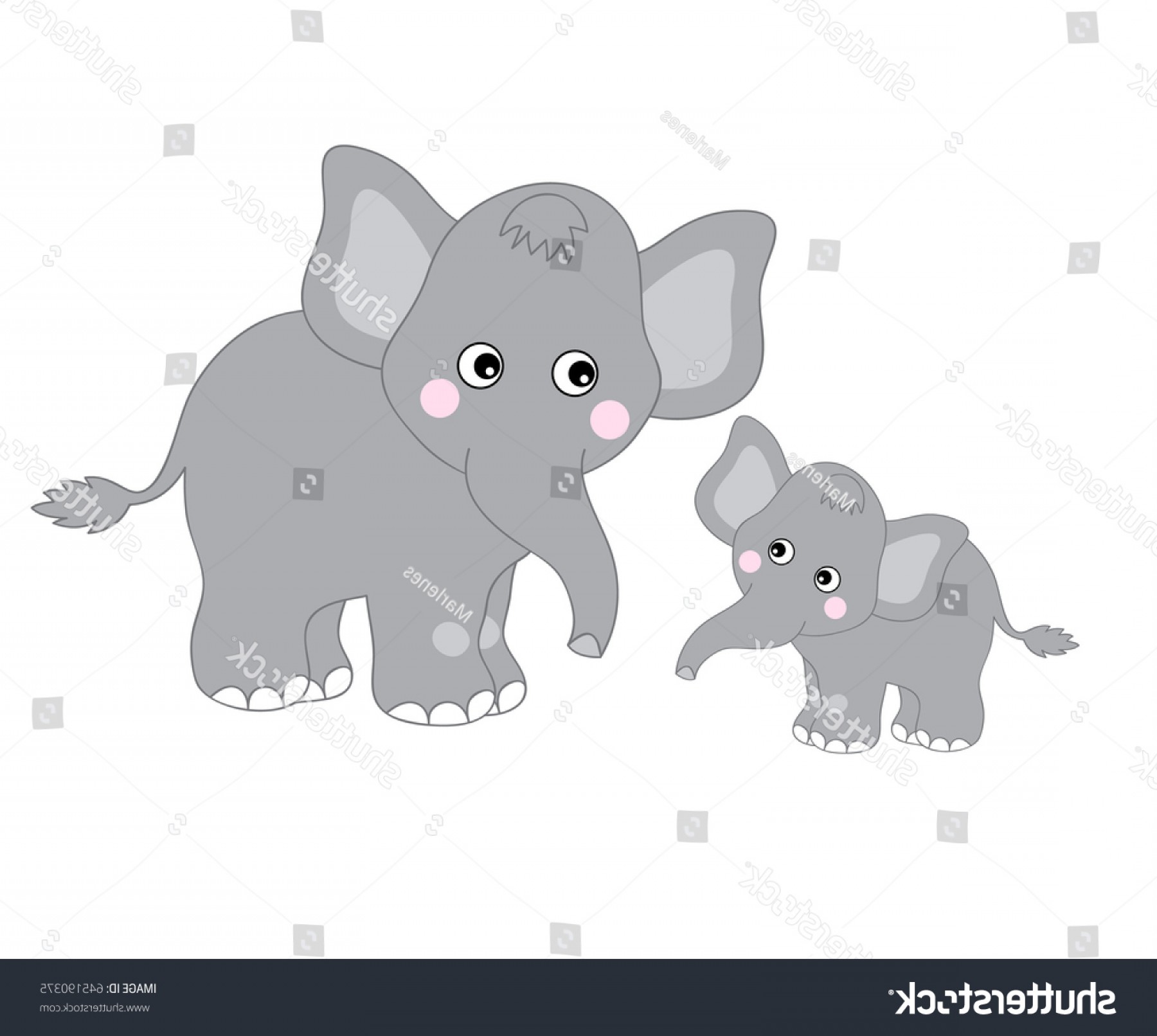 1800x1612 Vector Two Grey Cute Elephants Looking Soidergi