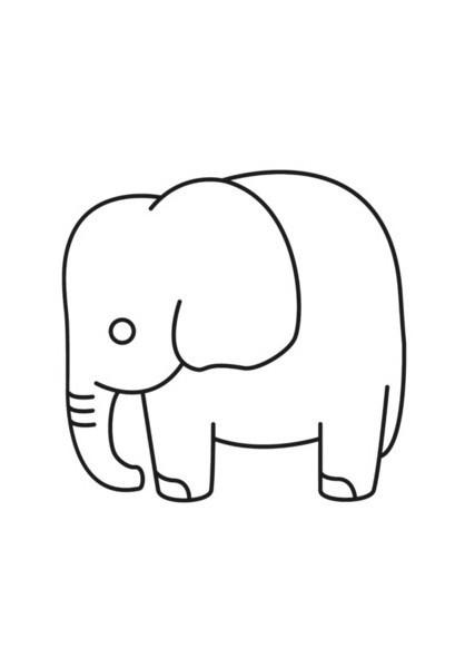 Cute Baby Elephant Vector Art Postergully Specials 418x600 Cute Baby Elephant Vector Art Postergully Specials