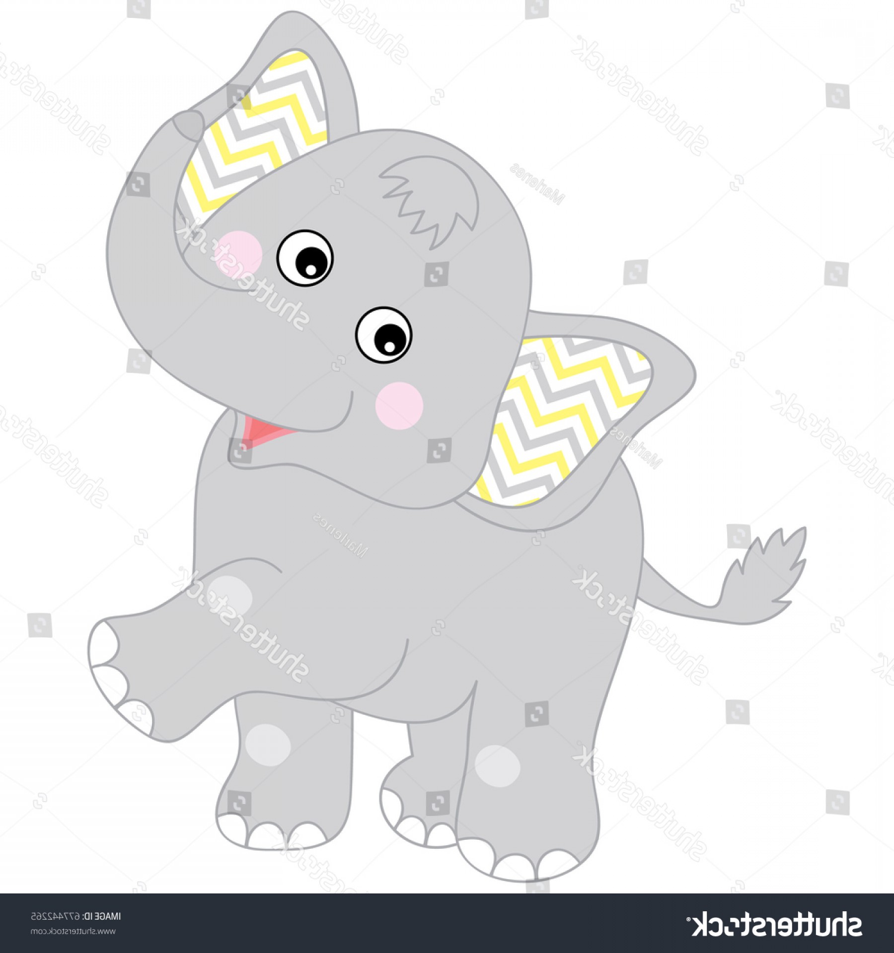 1800x1920 Cute Baby Elephant Vector Illustration Shower Catchsplace