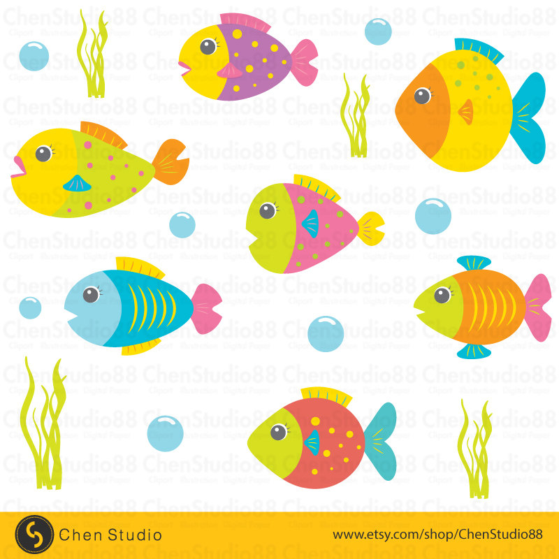 800x800 Fish Cute Clipart