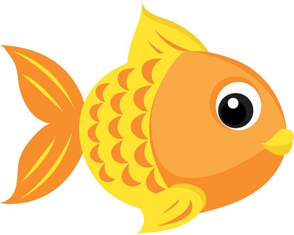 600x480 Cute Fishing Cartoons Goldfish Vector Download Free