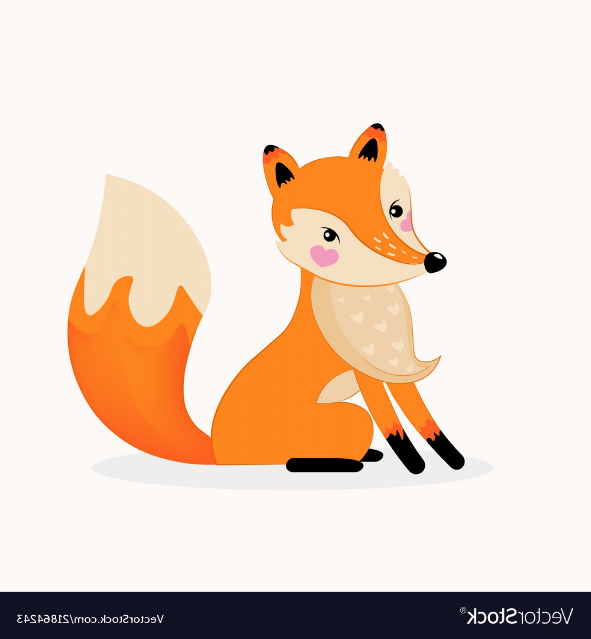 1198x1296 Cute Fox Girl Cartoon Hand Drawn Vector Sarahgardan