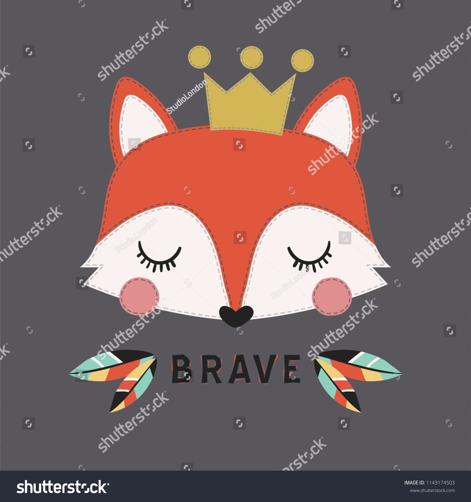 1500x1600 Cute Fox Vector Can Be Used For Kids Or Babies T Shirt Design