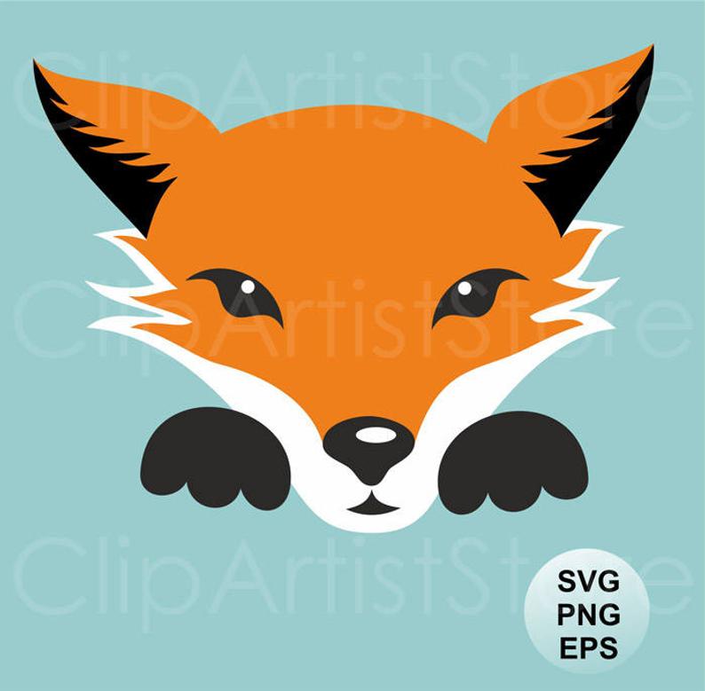 794x779 Fox Clipart Fox Vector Clip Art Cute Fox Clipart Fox Etsy