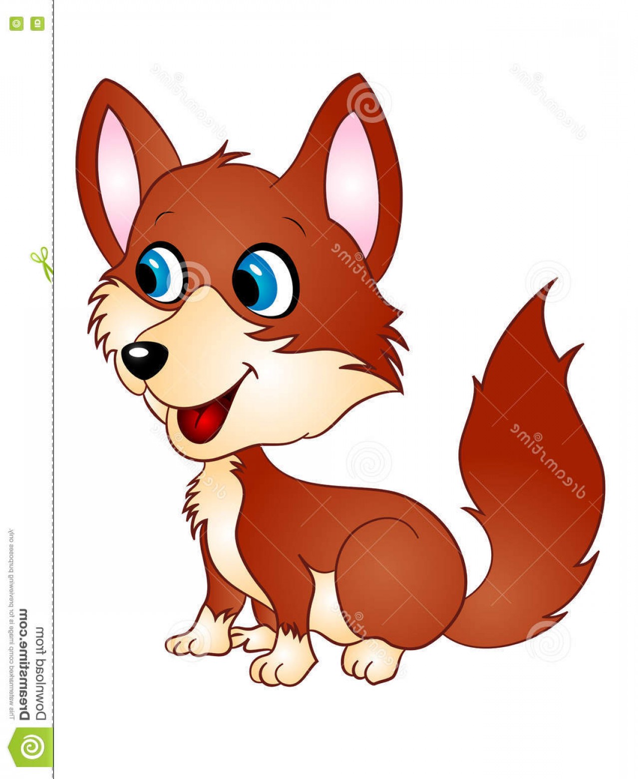1278x1560 Stock Illustration Baby Fox Vector Illustration Cute Red Image