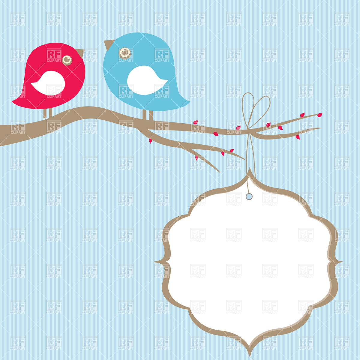 Cute Birds And Ornamental Frame Vector Image Of Borders And Frames 1200x1200 Cute Birds And Ornamental Frame Vector Image Of Borders And Frames