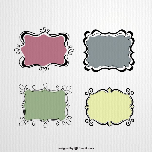 Cute Frames Set Free Vectors Ui Download 626x626 Cute Frames Set Free Vectors Ui Download