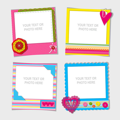 Cute Photo Frame Vector Set Free Download 500x500 Cute Photo Frame Vector Set Free Download