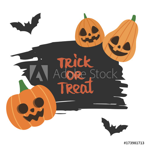 500x500 Cute Halloween Vector Illustration Smiling And Funny Cartoon