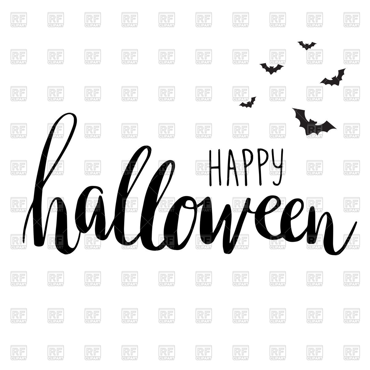 1200x1200 Cute Halloween Invitation Or Greeting Card Template Vector Image