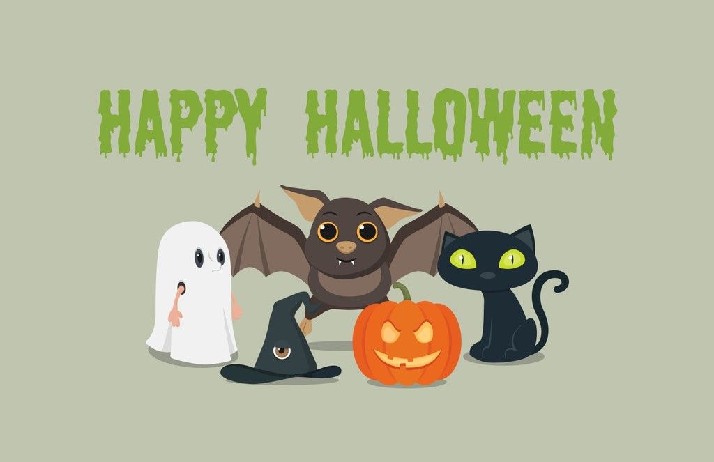 1024x663 Cute Halloween Vectors Design Freebies Halloween Vector