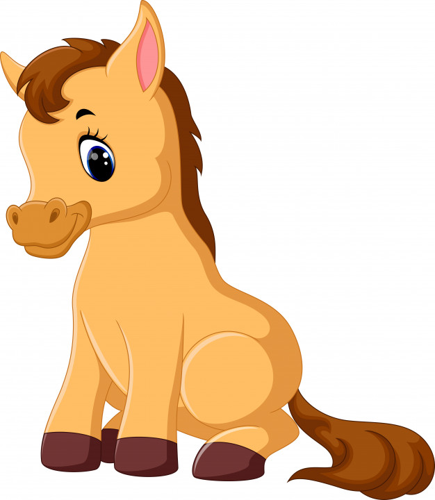 Cute Horse Cartoon Vector Premium Download 626x720 Cute Horse Cartoon Vector Premium Download